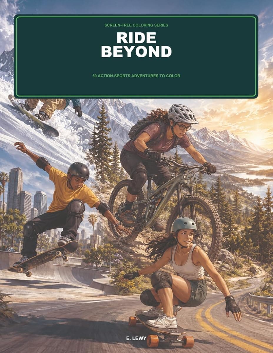 Ride Beyond coloring book cover